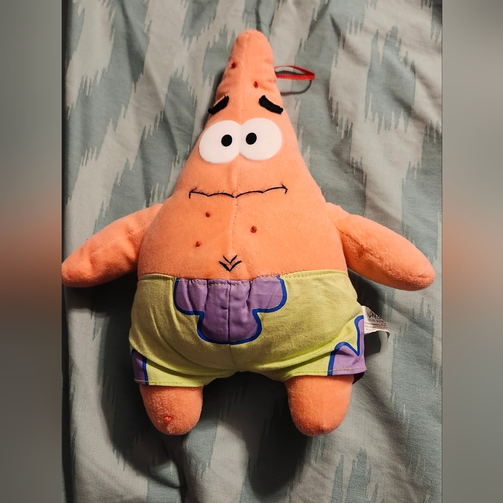 Vintage Patrick Starfish SpongeBob Plush Nanco 2002 Stuffed Animal Doll 8"